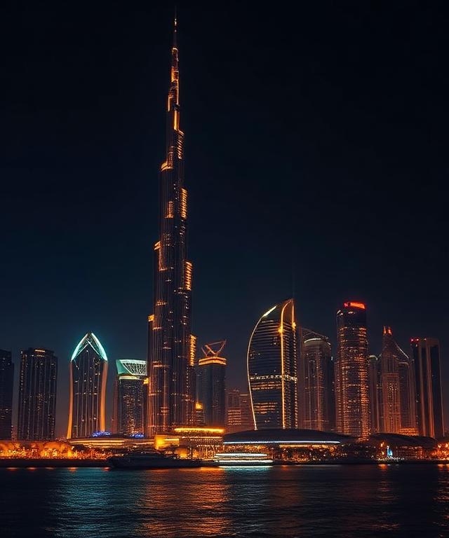 Dubai at night