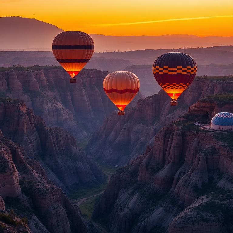 Private hot air balloon